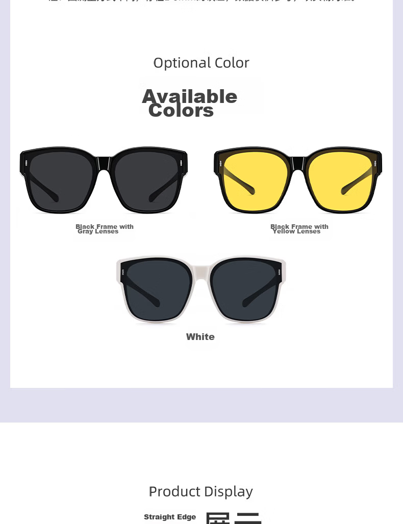 HLA Polarized Clip-On Sunglasses for Myopia Glasses UV Protection Driving Unisex 057 10