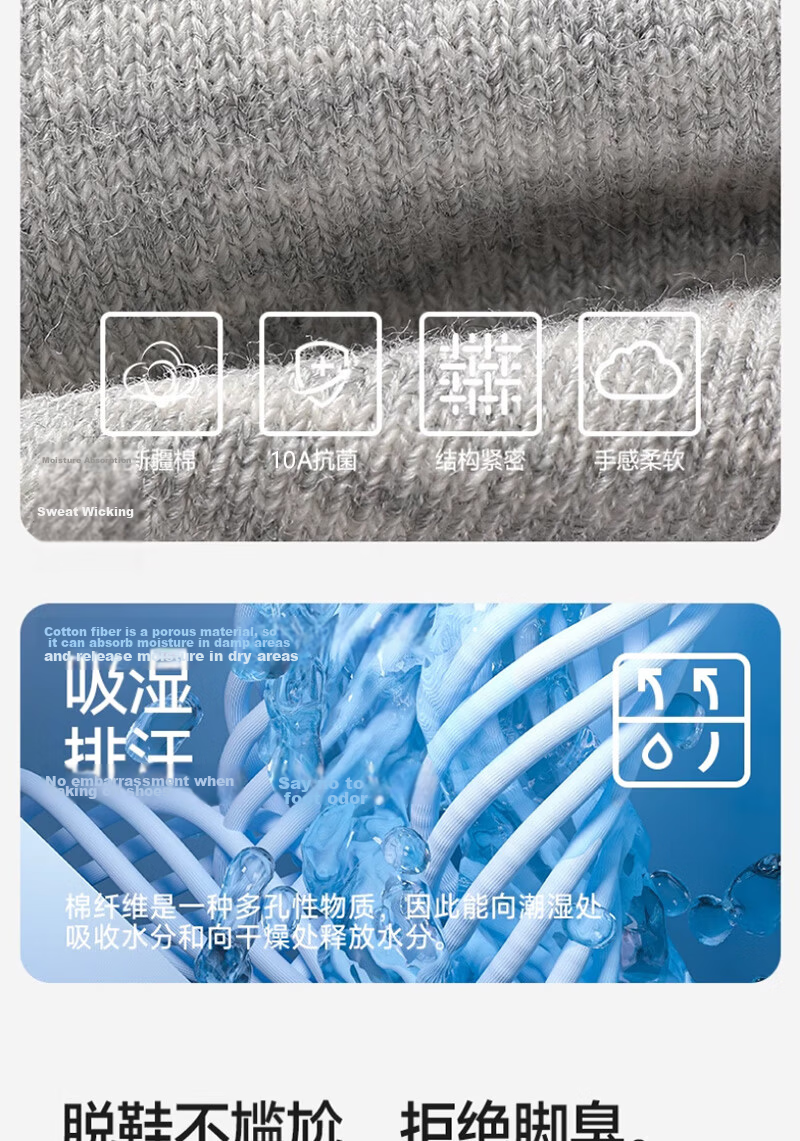 Cotton Thirteen Men's Summer Thin Xinjiang Cotton Sweat-Absorbing Breathable Odor-Resistant Antibacterial Low-Cut No-Show Socks 6 Pairs 4