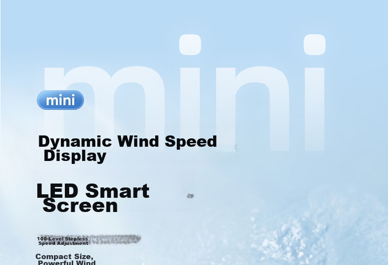 CHIGO Heavy-Duty New Handheld Mini USB High-Speed Cooling Rechargeable Fan Long Battery Life Portable Neck Hanging Silent Student Outdoor Cooler 19