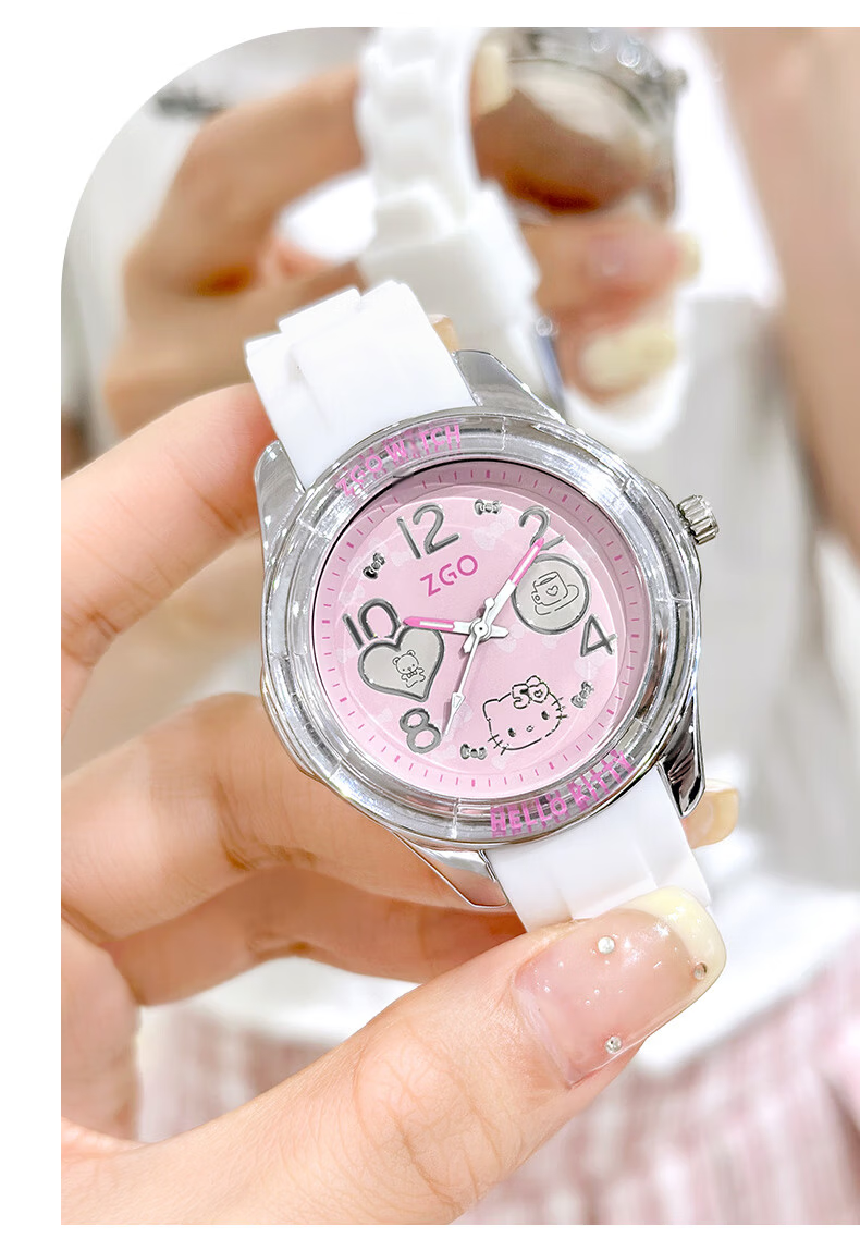 Hello Kitty 50th Anniversary Limited Edition Girls' Watch for Elementary and Middle School Students Children's Birthday Gift Model 2302 13