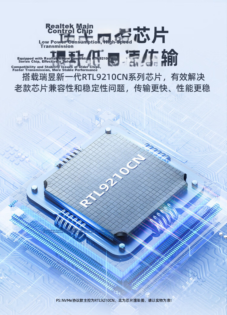 Aigo M.2 SSD Enclosure NVMe/SATA Dual-Protocol M.2 Portable Hard Drive Laptop SSD External Type-C 3.2 High-Speed Universal Reader 4