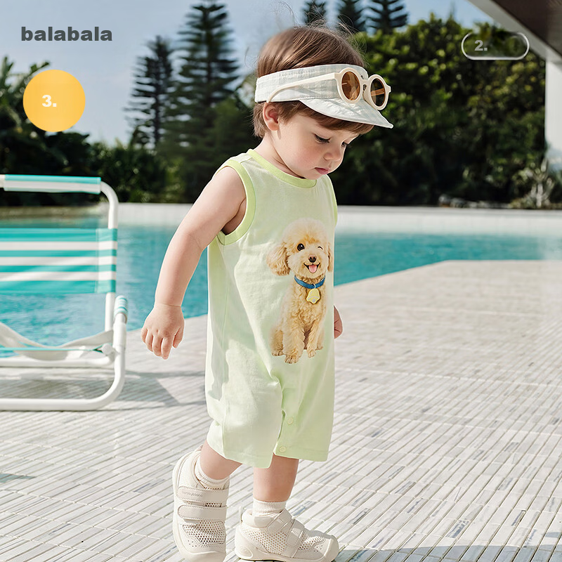 Balabala【balaOne】Baby Romper Infant Jumpsuit 2026 Cute Fashionable Stylish Adorable
