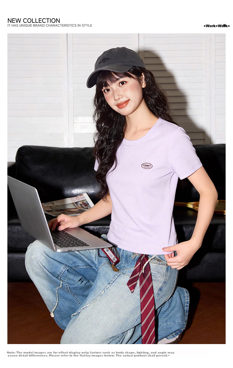 TonLion Women's Slim Fit Short Sleeve T-Shirt, Shoulder Design, Petite Fit, 2026 Summer New Trendy Casual Top 2