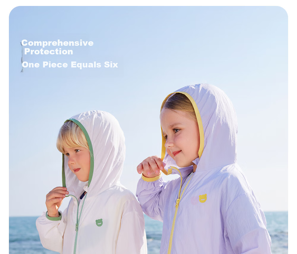 Betis Kids Lightweight Summer Sunscreen Jacket UV Protection Breathable Cooling Sunshade Coat for Boys and Girls Baby Skin Jacket 22