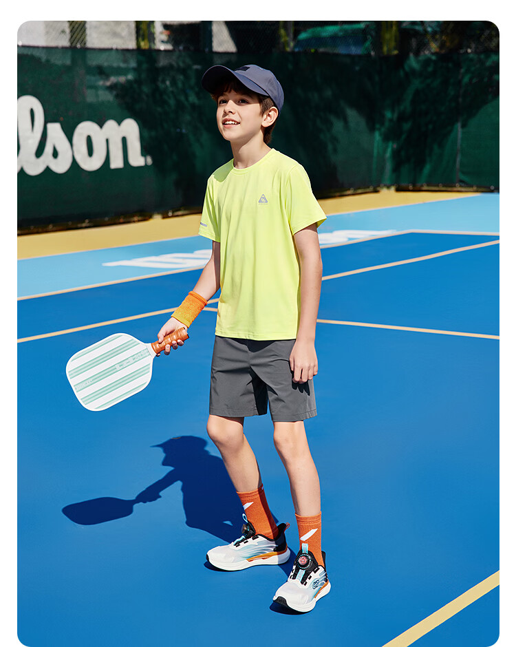 Balabala Kids Boys Short Sleeve Set Girls Two-Piece T-Shirt 2026 New Summer Quick-Dry Sports Pants Cooling 45