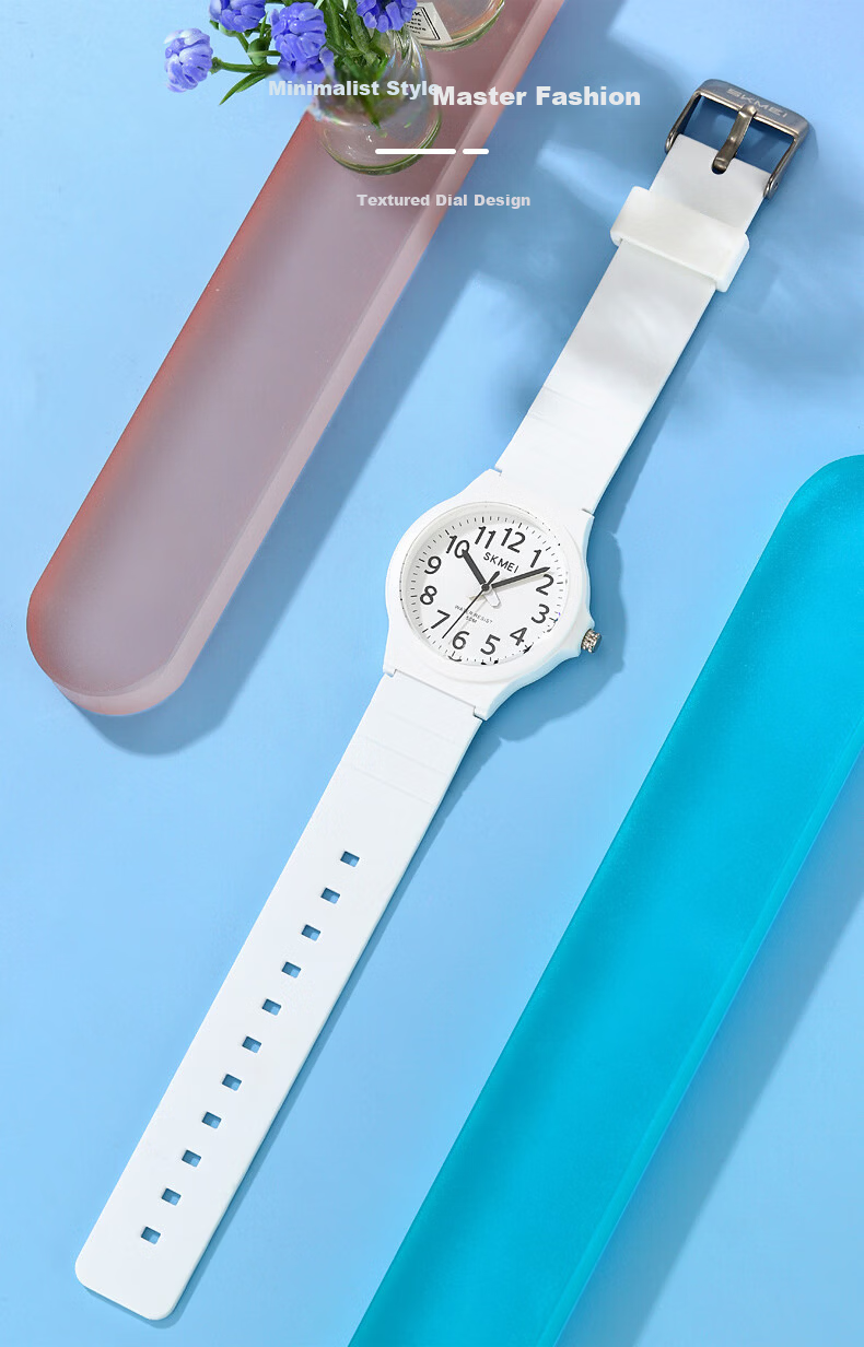 SKMEI Student Silent Pointer Quartz Exam Watch for Middle and High School Entrance Exams 2557 3