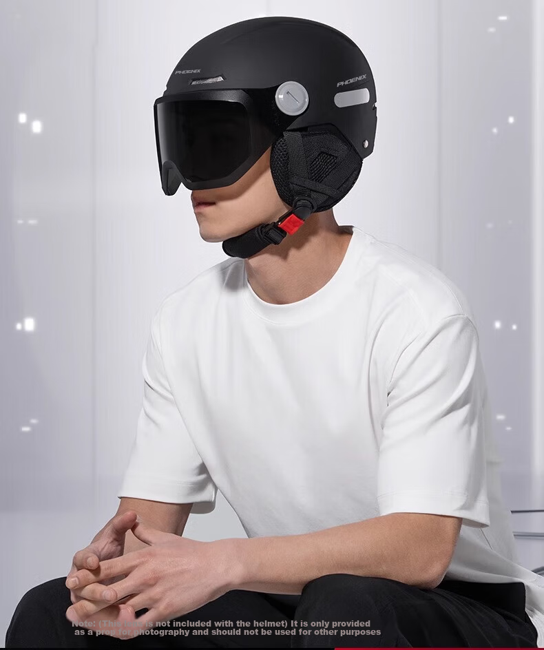Phoenix Electric Vehicle Helmet Unisex New National Standard 3C Certified Safety Helmet Four Seasons Universal Winter Warm Anti-Fog Electric Scooter Motorcycle Half Helmet Large Size 3C Matte Black +  21