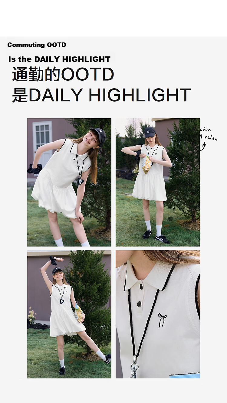 TonLion 2026 Spring Summer New Women's Dress White Balloon Skirt Unique and Beautiful Early Spring Dress 5