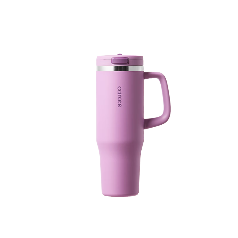 Carrot Ice King Straw Insulated Large Capacity Water Bottle High-Value Car Travel Cooler Cup for Women Men Birthday Gift