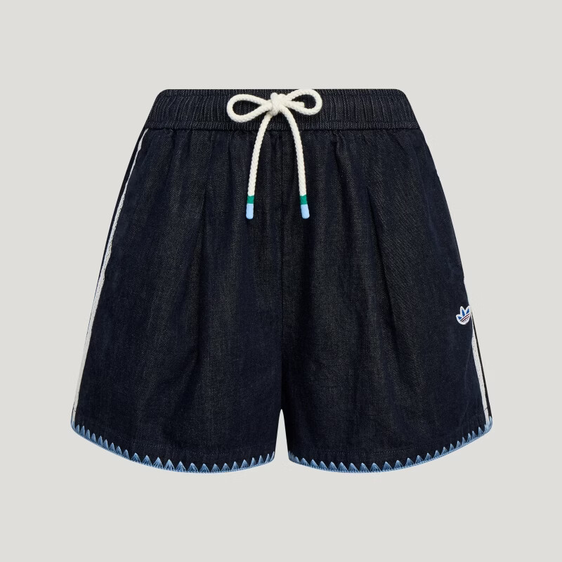 Adidas Originals Women's RESORT SHORTS W Denim Shorts KX0747 Blue S 2