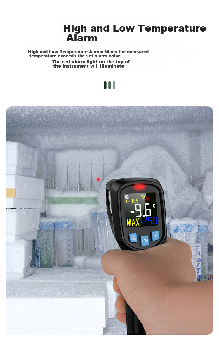 MESTEK Industrial Infrared Thermometer IR03A for Refrigerator and Oven Digital Baking Temperature Gun 11
