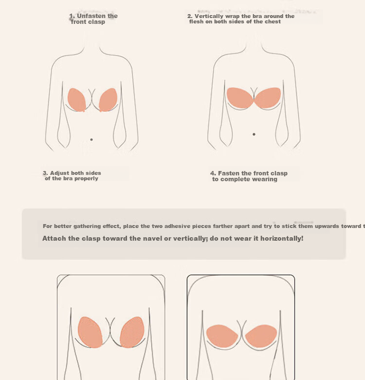 Yiershuang Invisible Seamless Anti-Exposure Strapless Bra for Women, Push-Up Non-Slip Bra for Wedding Dress and Camisole, No Shoulder Strap, Anti-Point Bra 22