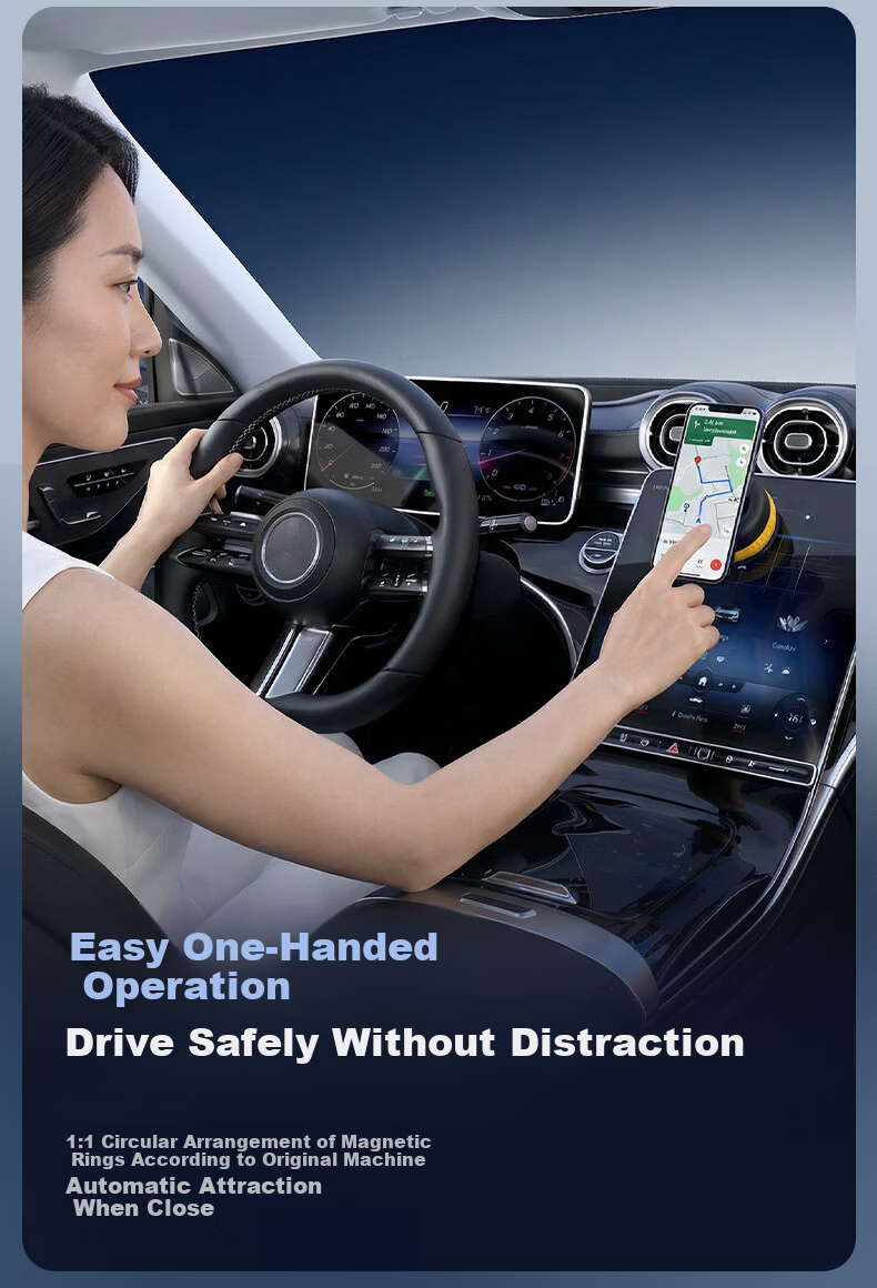 Goodyear Car Magnetic Phone Holder Vacuum Suction Cup Universal Dashboard Mount Black 9