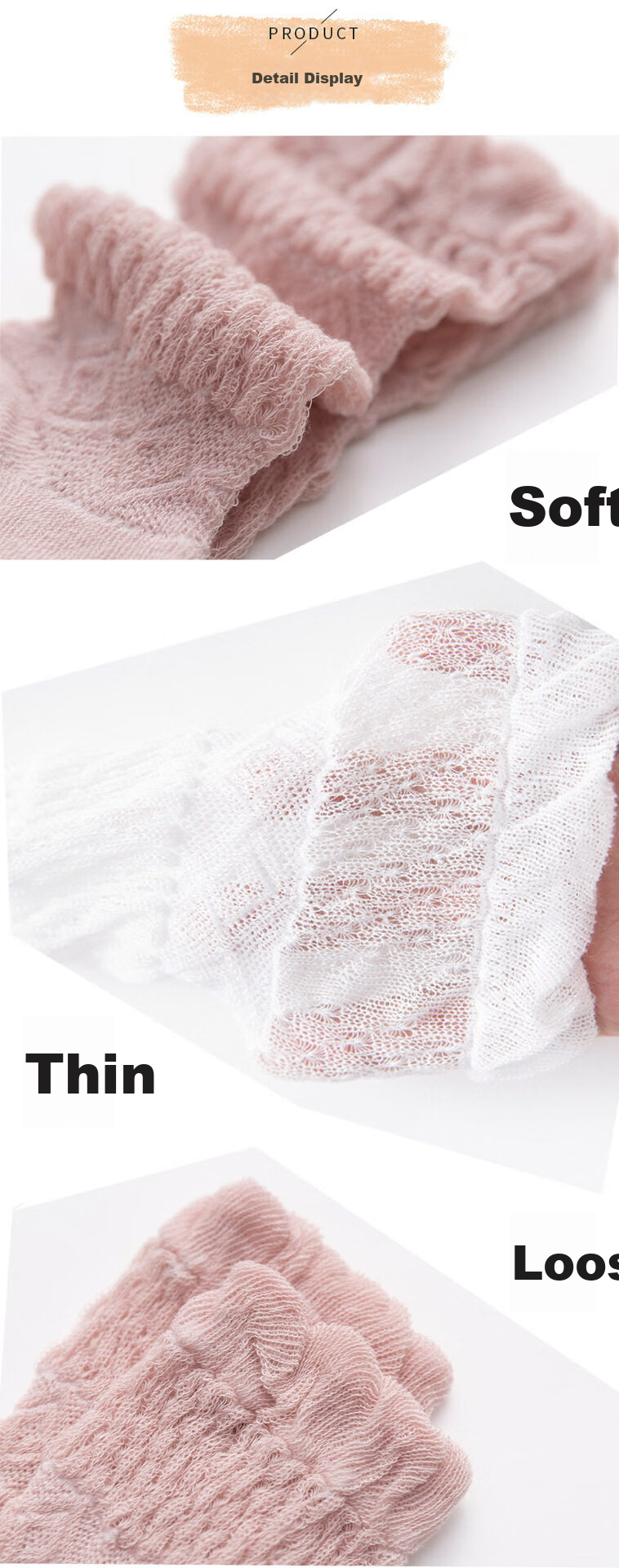 JOYNCLEON Baby Long Socks Summer Thin Over-the-Knee Newborn Anti-Mosquito High Tube Socks Jyf183133 4