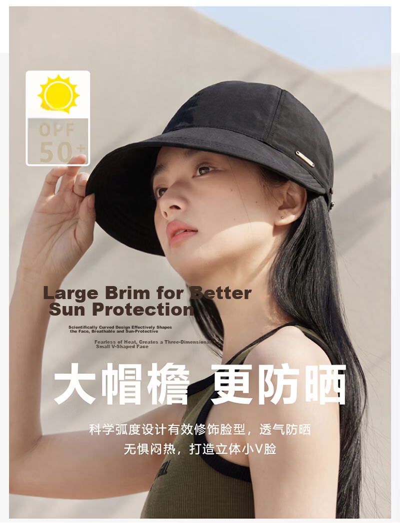 MMOPTOP Summer Lightweight UV Protection Bucket Hat Sun Hat Large Head Circumference Sunshade Baseball Cap Unisex 4