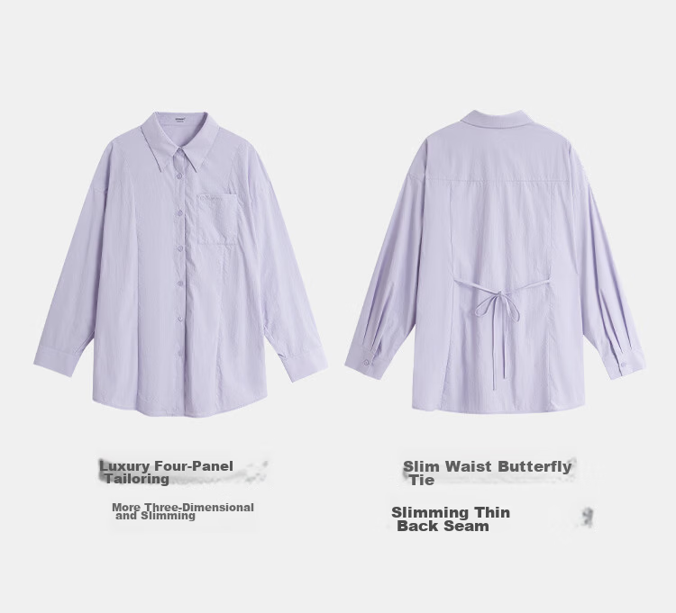 Inman 100+ UPF Sun Protection Shirt Summer Women's Lightweight Shirt Light Apricot White M 14