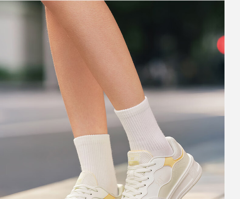 361° Women's Sports Shoes Summer Thin White Shoes Thick Sole Casual Sneakers 682616604F-3 19