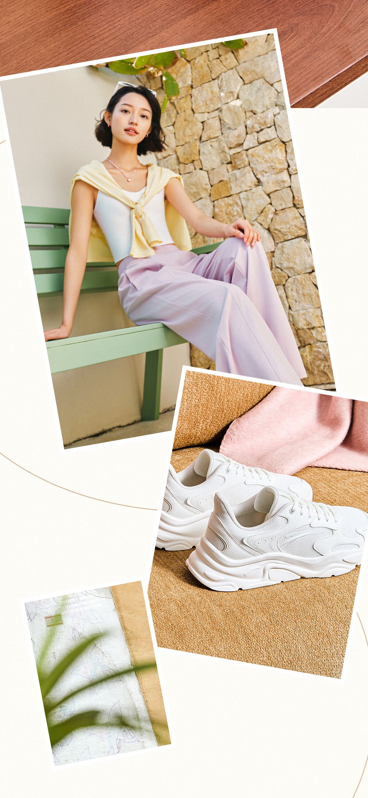Anta Little Millennium Soft Sole Fashion Casual Shoes Women's Summer New Trendy Height Increasing Lightweight Breathable Sports Shoes 7