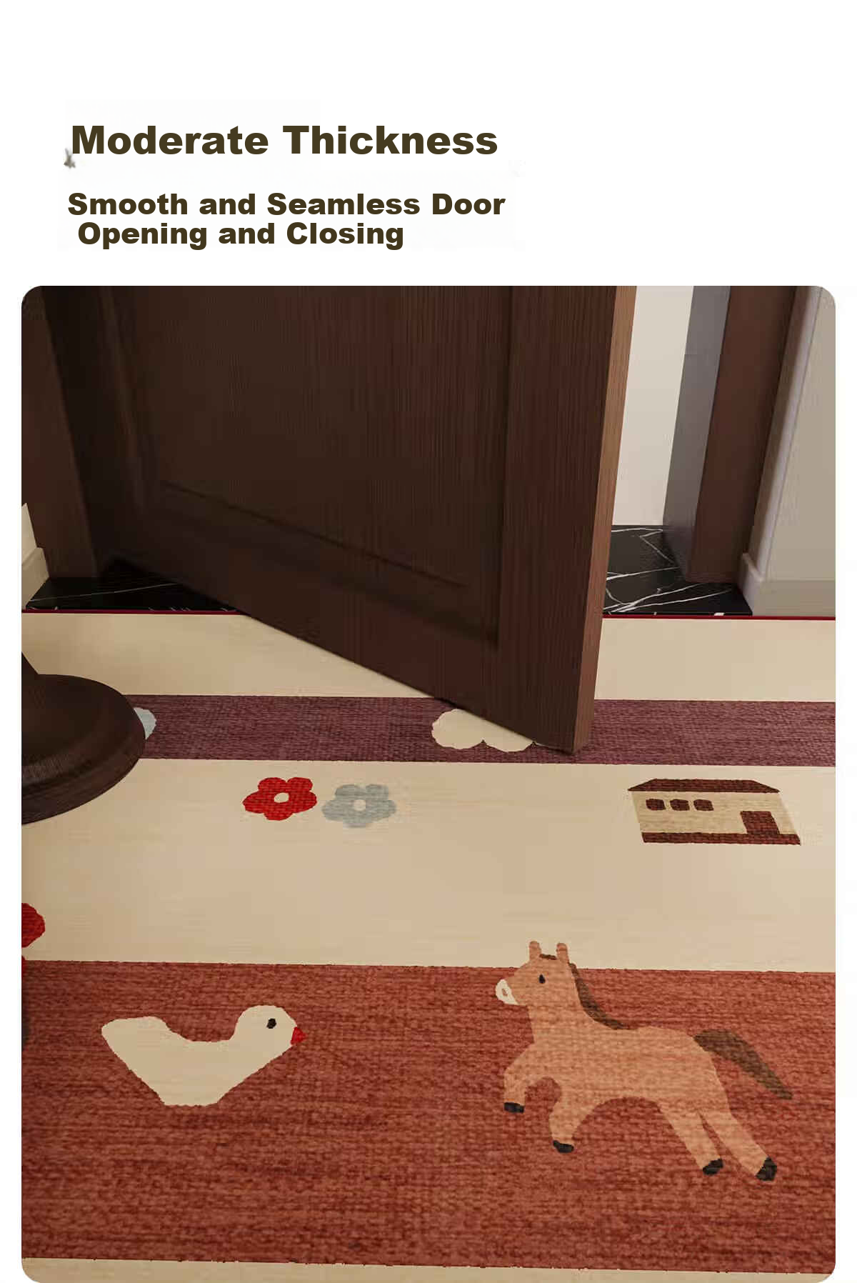 COMICOMI Small Coconut Square Entrance Floor Mat Non-Slip Cuttable Luxury Dust Removal 60*90cm 27
