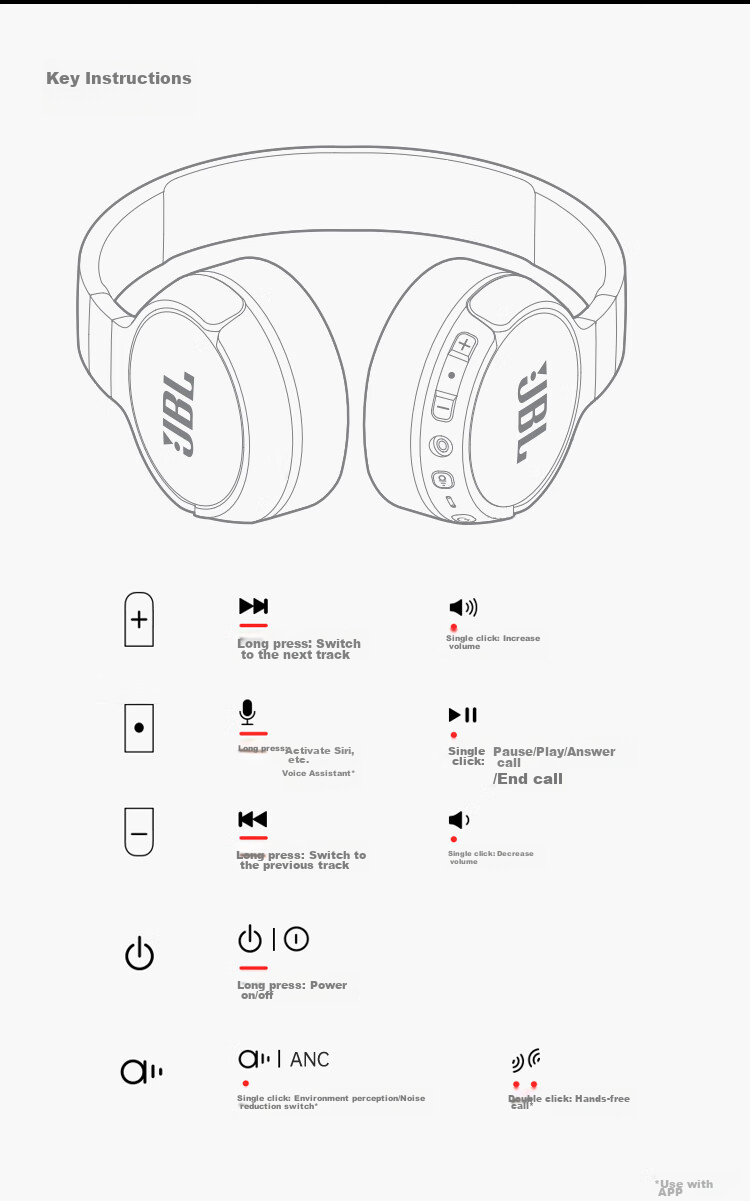 JBL TUNE 670NC Over-Ear Bluetooth Headphones, Active Noise Cancellation Wireless Music Headphones, Compatible with Huawei, Apple, Xiaomi, Birthday Gift, Midnight Black 14