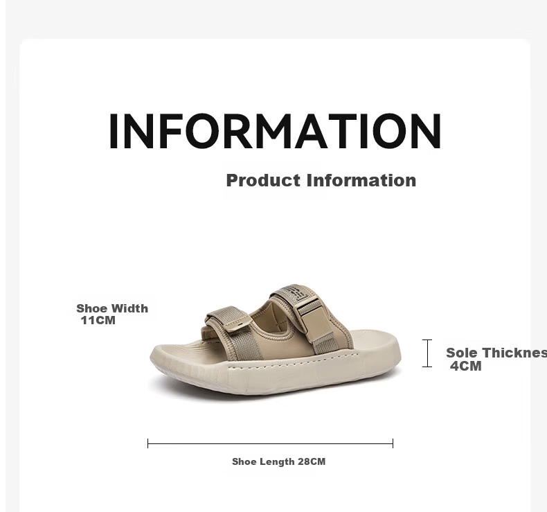 Warrior Men's Summer Outdoor Sandals 2026 New Soft Sole Sports Beach Shoes 1130 Khaki Size 43 16