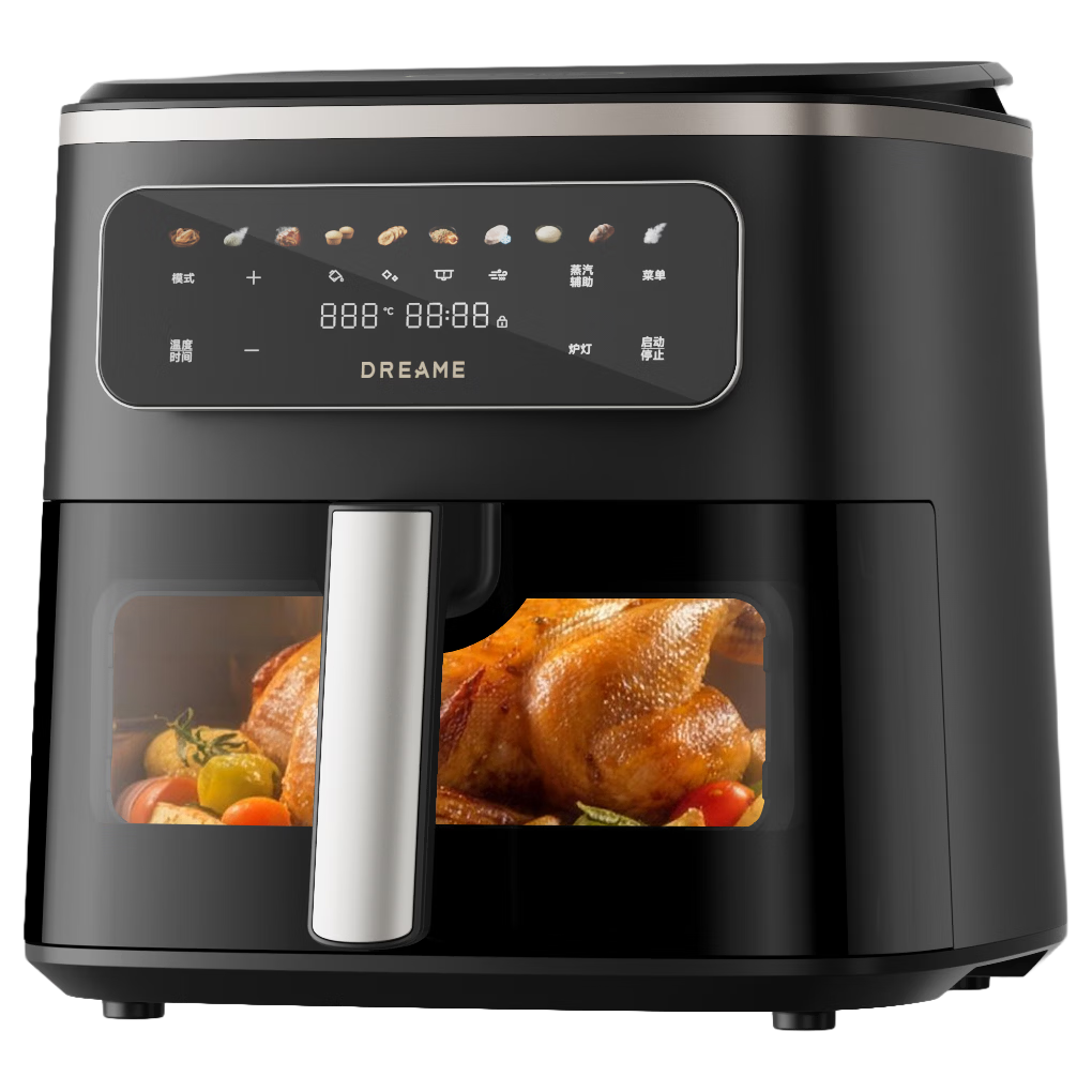 Dreame [Price Protection 618] Air Fryer Steam Oven Master Series F60 7L Large Capacity Household Oven No Flip 0 Fluorine Titanium Ceramic All Metal 2026 New Model