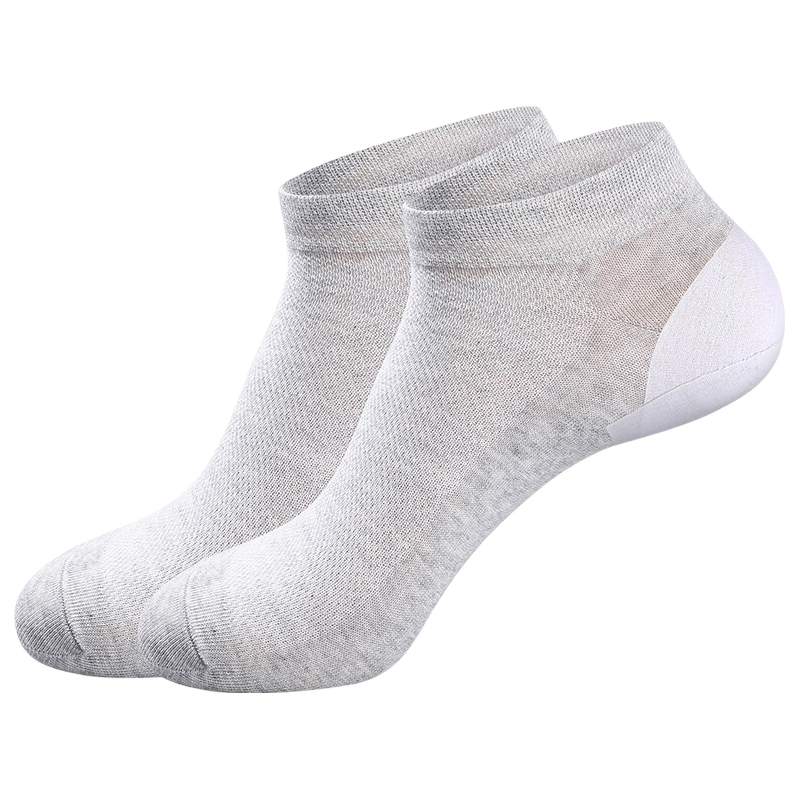 Mianshisan Anti-Cracking Socks for Men, Combed Cotton Short Socks, Summer Thin Style, Foot Protection, Heel Care, Dry Cracking Prevention, Moisturizing And Anti-Friction, 5 Pairs, Tt