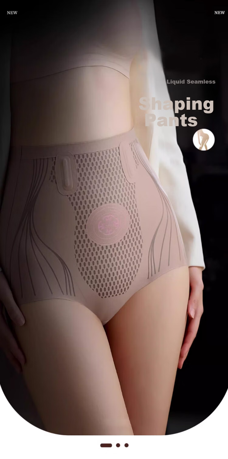 Langsha High Waist Tummy Control Women's Shaping Pants Strong Hip Lift Waist Slimming Postpartum Body Shaper Seamless Liquid Sculpting Pants 1