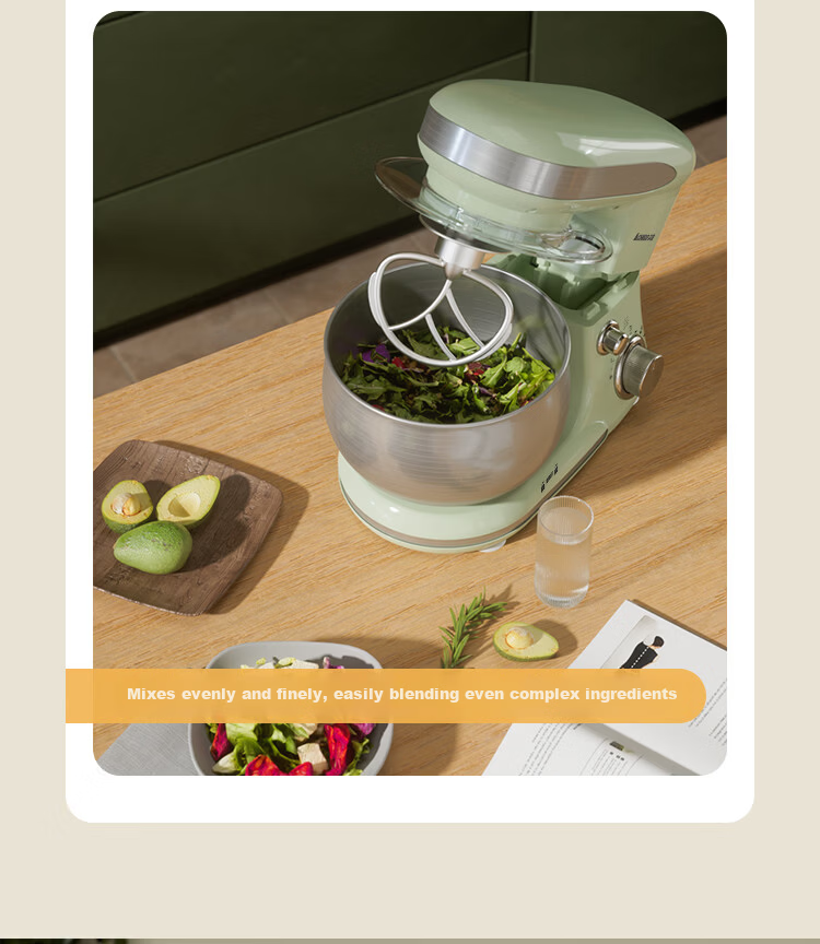 CHIGO Chef Machine Home Use Smart Timer Dough Mixer Fully Automatic Fresh Milk Cream Whisk Stand Mixer DC SC-205E 2