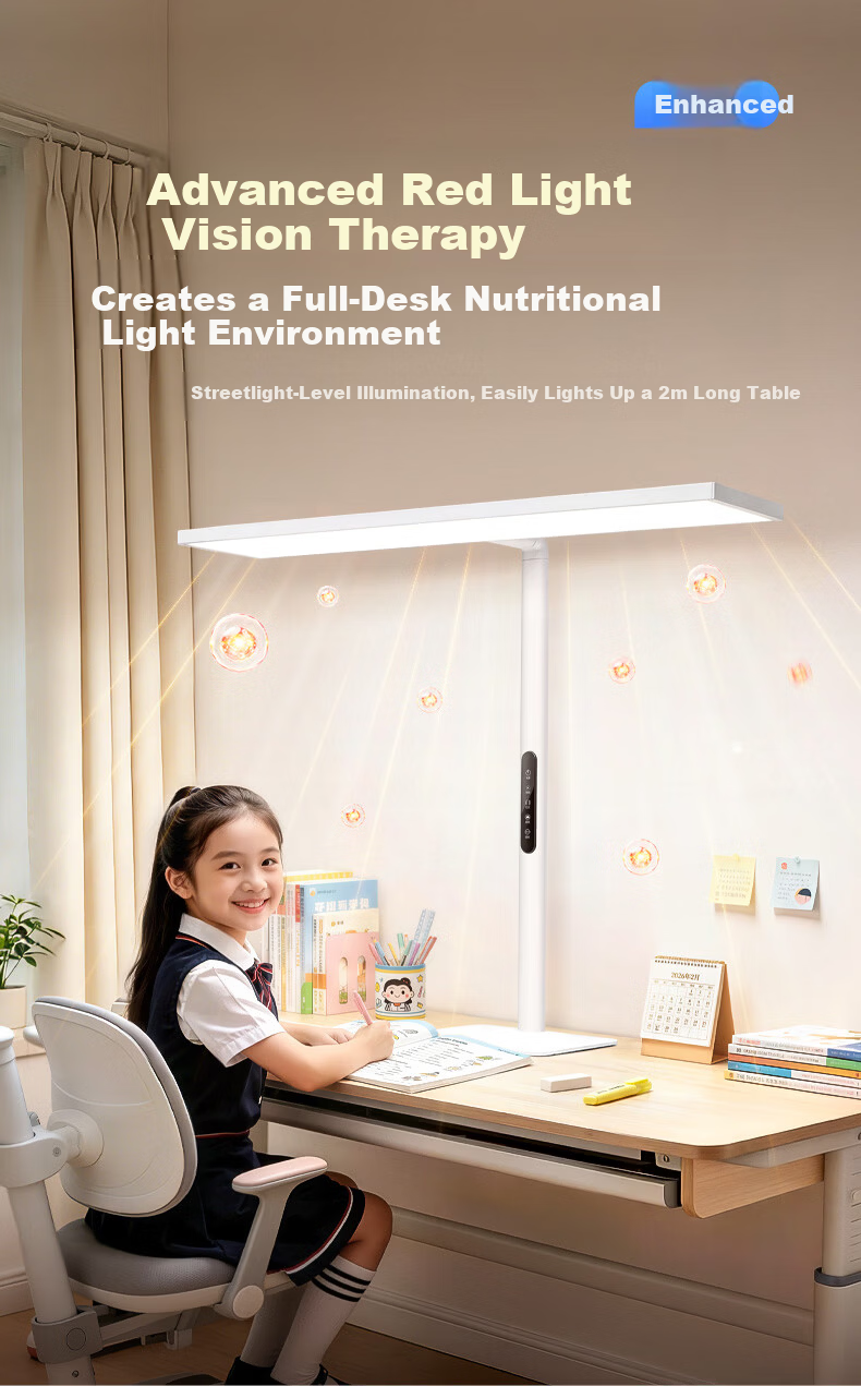 Coolfire Eye Protection Desk Lamp Student Study Lamp Large Desk Lamp Blue Light Blocking Children's Writing Study Table Lamp 1