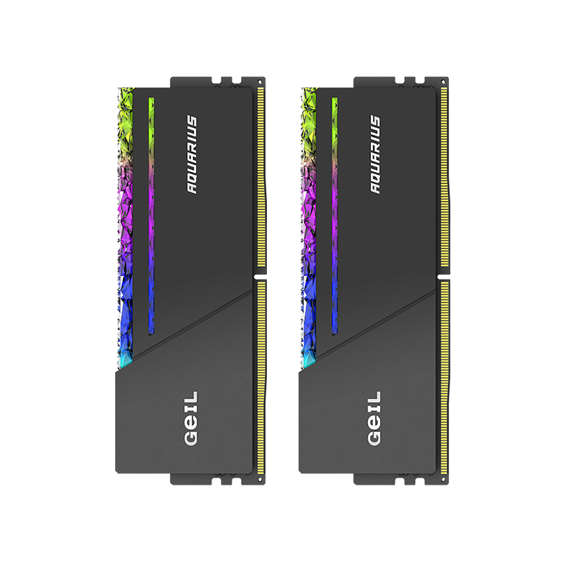 GEIL Jinbang 32GB (16GBx2) DDR5 6000 Desktop RAM Hynix A-die RGB Light Bar Series Metal Gray C28