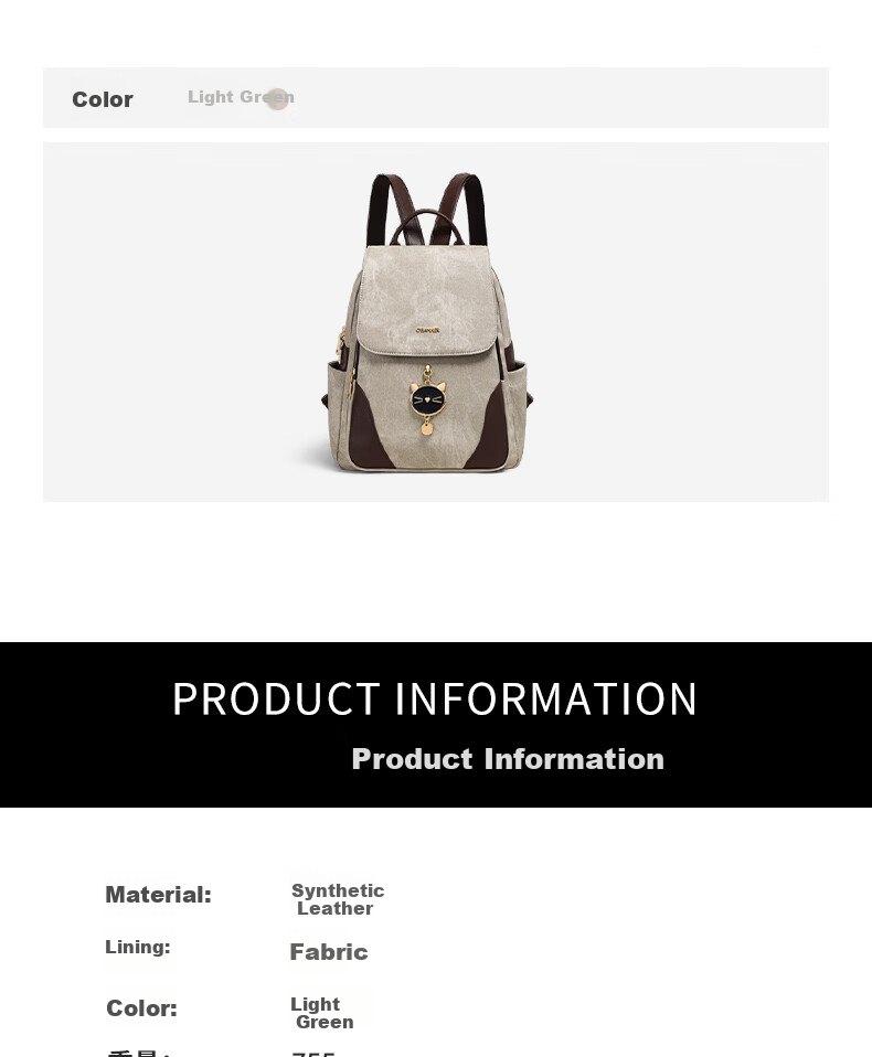 C.BANNER Women's Large Capacity Backpack Travel Bag Stylish School Bag Birthday Gift Premium Feel for Girlfriend Wife 6
