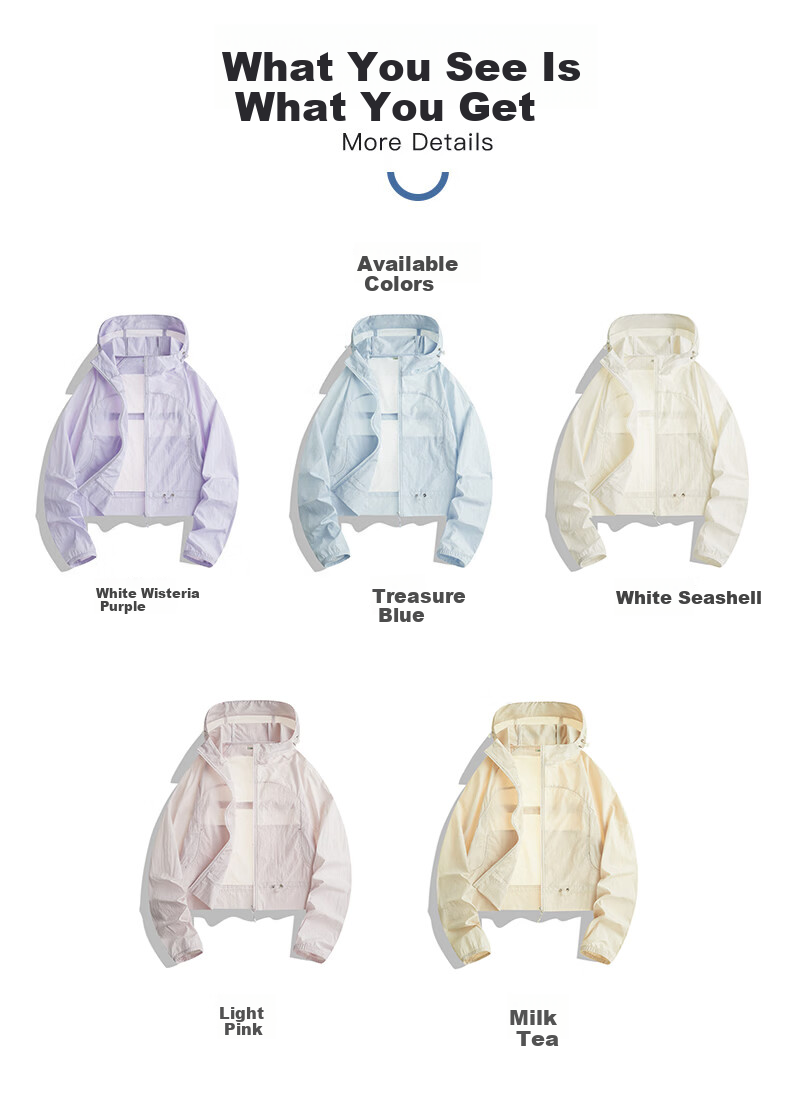 MULINSEN Summer 2026 New Slim Fit Short Sunscreen Jacket for Petite Women, Loose Breathable Hooded Thin Coat 17