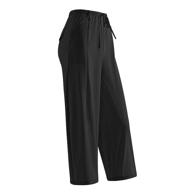 361° Women's Lightweight Outdoor Ice-Cooling Sun Protection Capri Pants Summer Thin Loose Casual Straight-Leg UPF50+