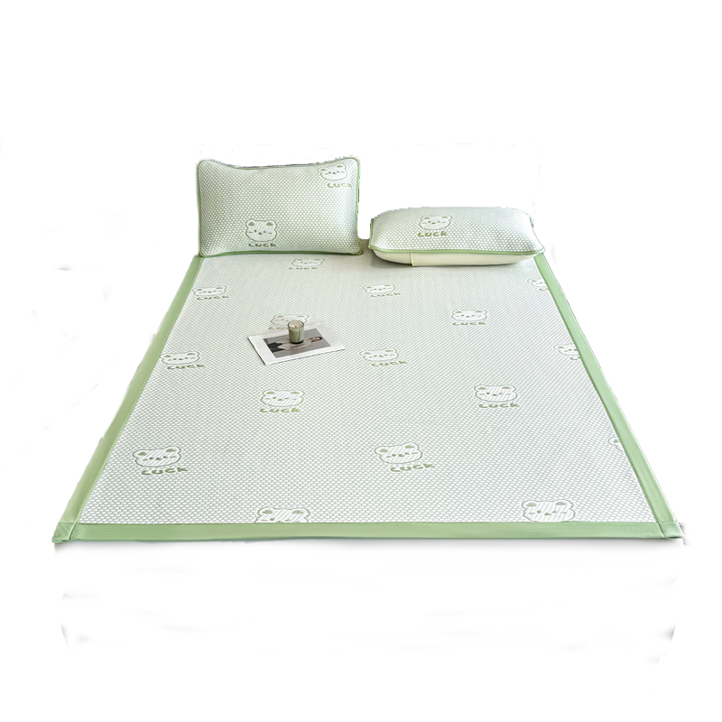 Yalu Class A Cooling Ice Bead Mat Ice Silk Mat Summer Baby Children Home Air Conditioning Soft Mat 1.5m Three-Piece Set