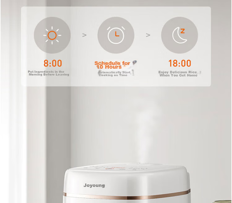 Joyoung Multifunctional Smart Rice Cooker 4L 316L Stainless Steel Inner Pot IH Non-Stick Rice Cooker F-40F560L 26