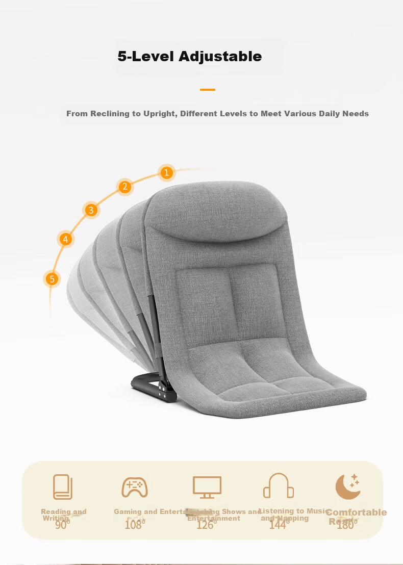 DSRAWMYT Folding Bed Office Nap Recliner Nap Bed Care Bed Simple Military Cot with Breathable Cotton Mat Single Bed 3