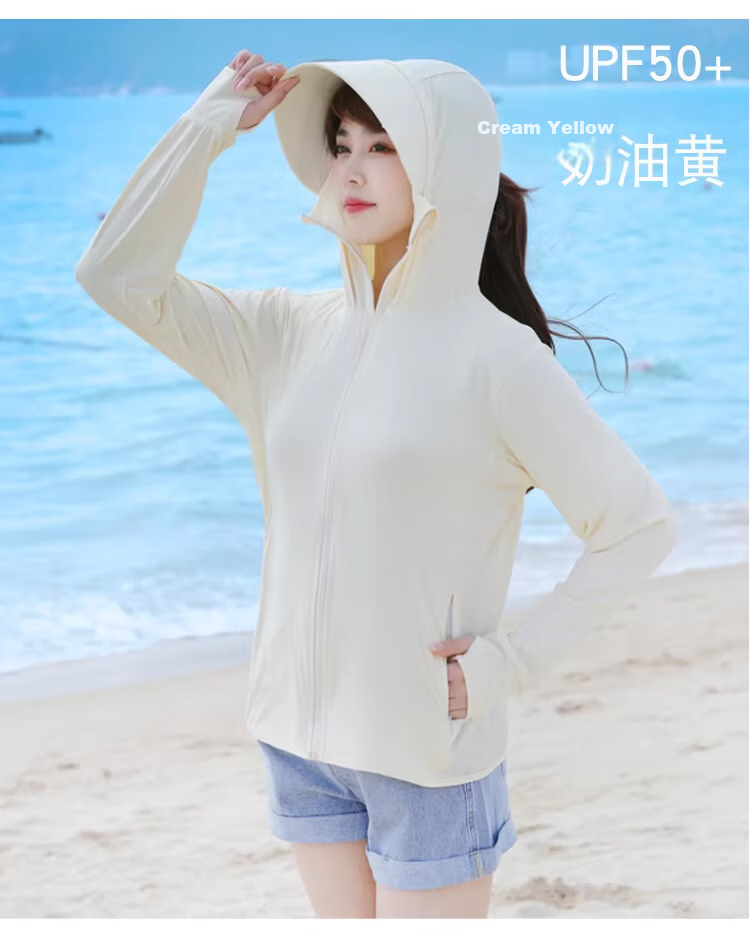 Langsha Women's Sunscreen Jacket UV Protection Lightweight Breathable Ice Silk Summer New Sunshade Coat Thin Loose Sun Protection Clothing 18