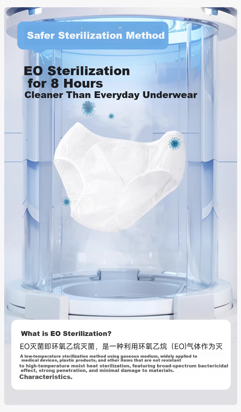 Beianshi Disposable Women's Sterilized Maternity Postpartum Travel Portable Underwear 5-Pack L 7