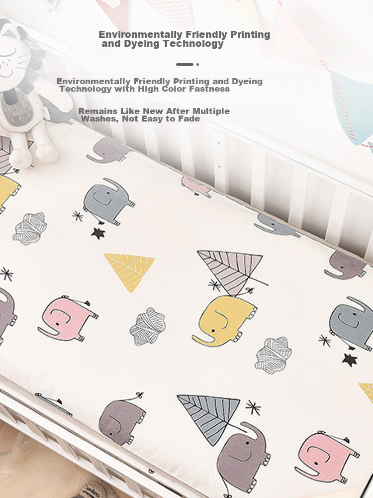 9I9 Baby Mattress, Infant Pad, Pure Cotton Cover, Thickened, Removable And Washable, Kindergarten Supplies for School Opening, 135*60 A101 7