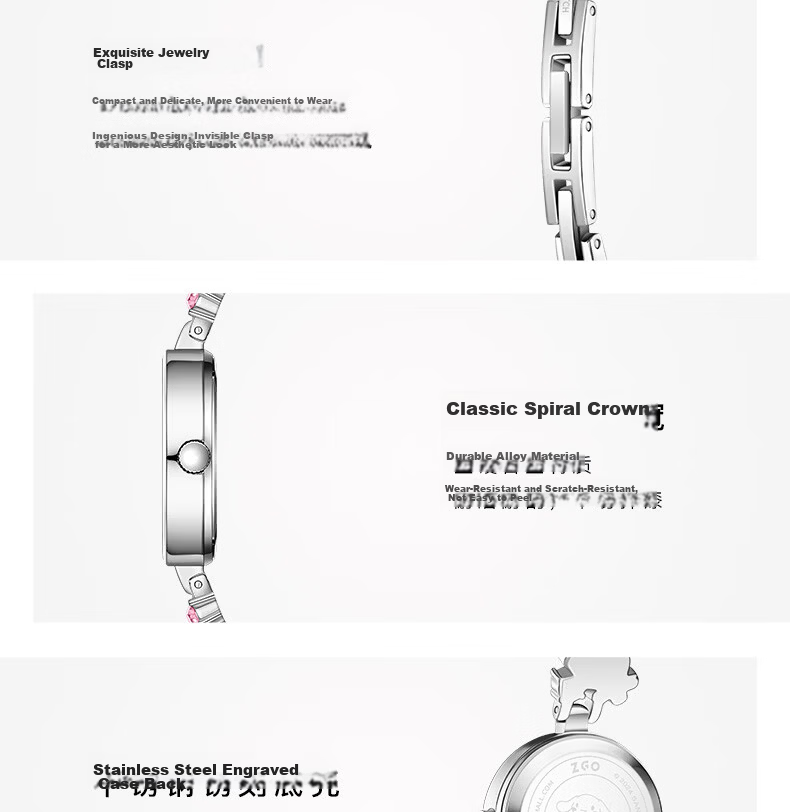 ZGO Sanrio Watch, Women's Butterfly Bracelet, Student Gift for Middle And High School, Cinnamoroll Valentine's Day Present for Girlfriend 20