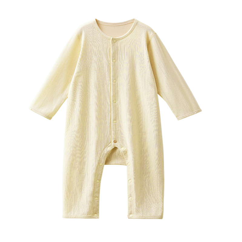Shiyuejiejing Baby Romper, Summer Onesie for Boys And Girls, Class A Cotton Bodysuit, Long-Sleeve All-Season Home Wear
