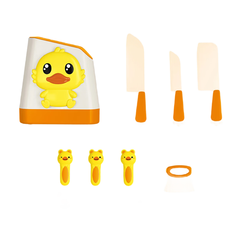 COOKSS Pretend Play Kitchen Toy Cooking Knife Set for Kids Realistic Cuttable Birthday Gift for Boys and Girls
