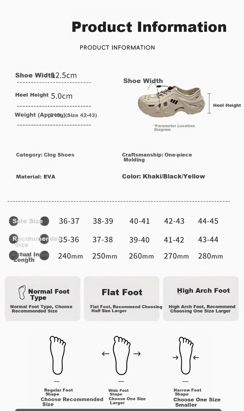 HIPANDA Non-Slip Creek Hiking Hole Shoes Men's EVA Thick Sole Soft Driving Sports Breathable Beach Toe-Covered Slippers 2