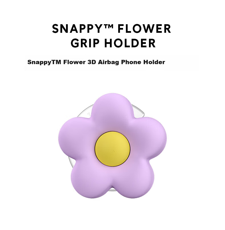 CASETIFY Year of the Horse New 3D Airbag Magnetic Stand Purple Flower 3D Stand Compatible with Magsafe Magnetic Phone Stand 2
