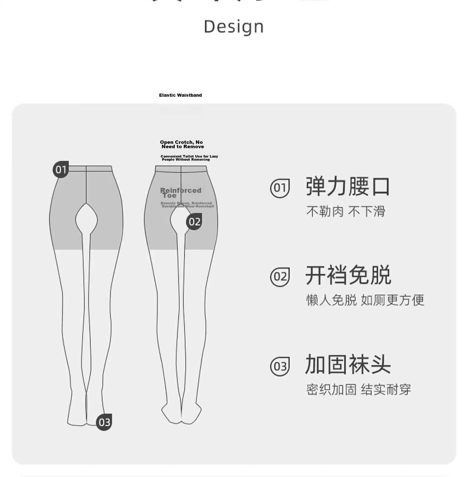 Langsha Open Crotch Stockings Women Sexy Black Silk Summer Ultra-thin Anti-run Temptation Pantyhose 9