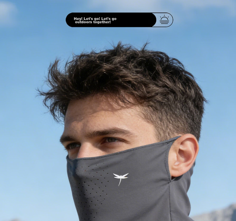 Red Dragonfly UV Protection Face Mask Unisex Breathable Neck Gaiter Sun Shield for Cycling Mountaineering Fishing 1