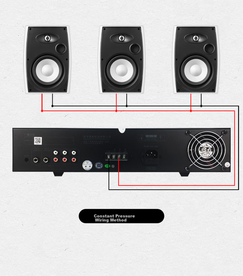 HiVi JA400 Wall-Mounted Dual-Use Constant Voltage and Constant Impedance Speaker Pair 30W for Public Broadcasting Indoor Exhibition Hall Conference Background Music System 12