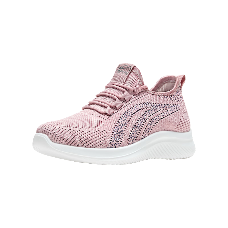 Warrior Elderly Women's Shoes Summer Mom Shoes Slip-On Soft Sole Middle-Aged and Elderly Sports Shoes Women 2122 Pink Size 38