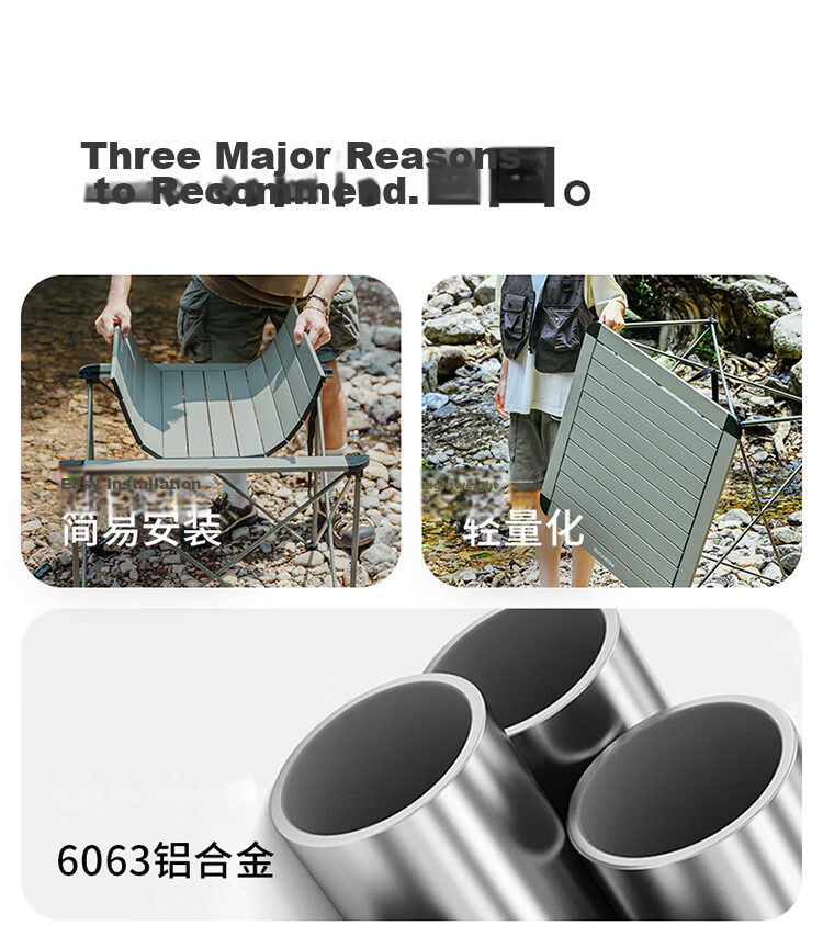 Naturehike Nuoke Mountain L03 Outdoor Ultralight Aluminum Alloy Portable Folding Camping Table Picnic Table_Titanium Color/L 2